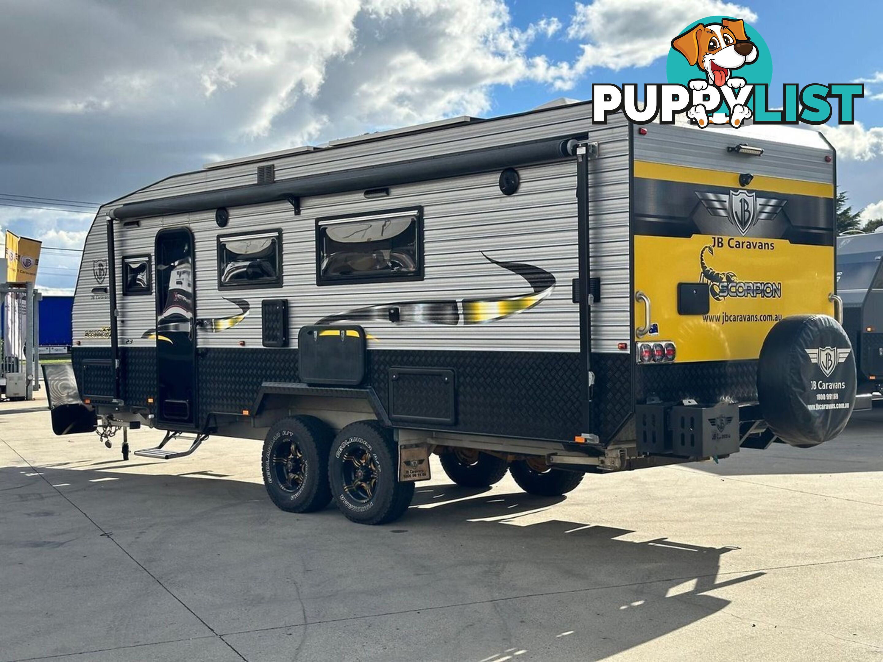 2018 JB CARAVANS 23' SCORPION FRONT CLUB SINGLE/KING BED 