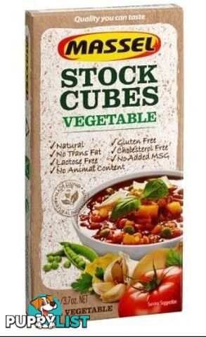 Massel Stock Cubes Vegetable 105g - Massel - 810206001028