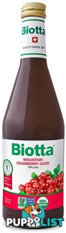 Biotta Wild Mountain Cranberry Juice 500ml - Biotta Juices - 7618500940066