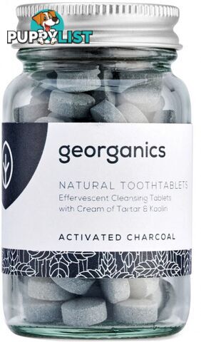 Georganics Toothtablets Activated Charcoal 120tabs - Georganics - 5060480200203