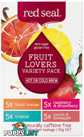 Red Seal (Hot & Cold Brew) Fruit Lovers Variety Pack 20Teabags - Red Seal - 9415991233268