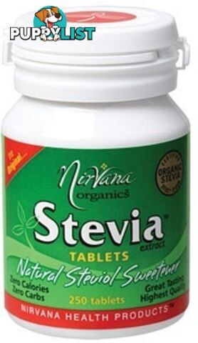 Nirvana Organics Stevia 250Tabs - Nirvana Organics - 9338196000025