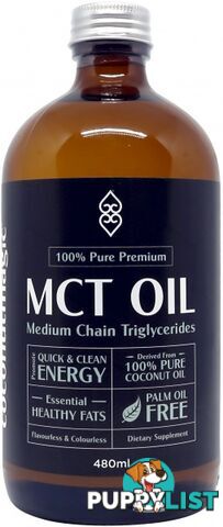 Coconut Magic 100% Pure Premium MCT Oil  480ml - Coconut Magic - 9348065000445