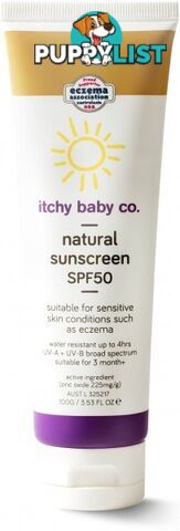 Itchy Baby Co Natural Sunscreen SPF50 100g Tube - Itchy Baby Co - 9346630099924