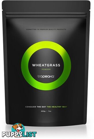 Tropeaka Organic WHEATGRASS Powder  200g Pouch - Tropeaka - 9350728000198