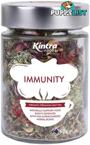 Kintra Foods Immunity Leaf Tea 60g Jar - Kintra Foods - 9341709000788