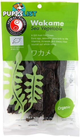 Spiral Organic Wakame Sea Vegetable  50g - Spiral Foods - 9312336015162