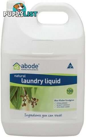 Abode Natural Laundry Liquid Blue Malee Eucalyptus 4L - Abode - 9343188002031