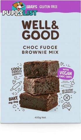 Well And Good Choc Fudge Brownie Mix  400g - Well & Good - 9337096101450