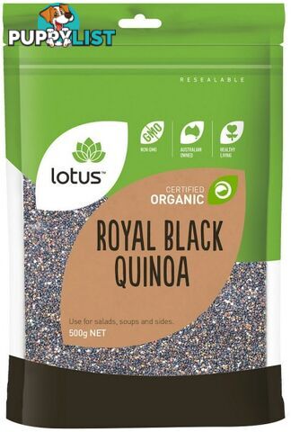 Lotus Organic Royal Black Quinoa Grain 500g - Lotus - 9317127003335