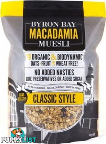 Byron Bay Macadamia Muesli Classic Style 450g - Byron Bay Macadamia Muesli - 0799439680692