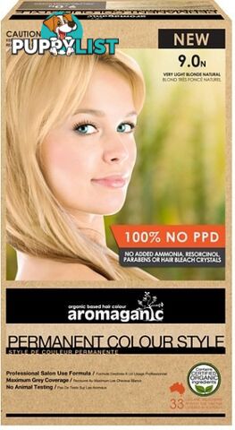 Aromaganic 9.0N  Very Light Blonde (Natural) - Aromaganic Hair Products - 9331636004072