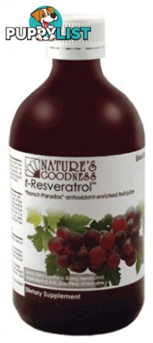 Natures Goodness T- Resveratrol Juice 500ml - Natures Goodness - 9311968111761