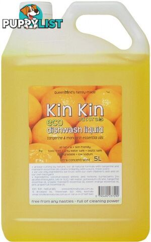 Kin Kin Naturals Eco Dishwash Liquid Tangerine & Mandarin 5L - Kin Kin Naturals - 0790490237290