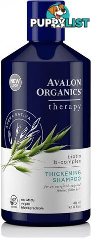 Avalon Biotin B Complex Therapy Thickening Shampoo 400ml - Avalon Organics - 654749361023