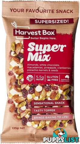 Harvest Box Super Mix Snack   Value Bag 135g - Harvest Box - 9347881000745