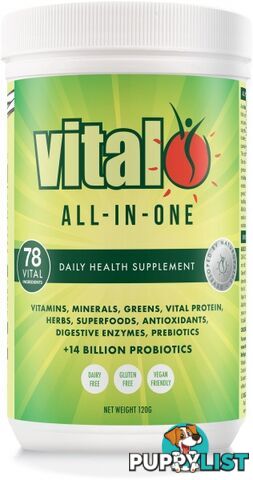 Vital All-In-One Total Daily Supplement 120g - Vital - 9321582001003