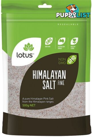 Lotus Himalayan Pink Salt Fine 500g - Lotus - 9317127007852