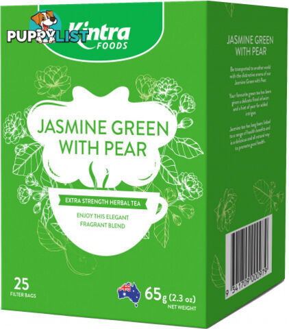 Kintra Foods Jasmin Green & Pear 25Teabags - Kintra Foods - 9341709000979