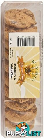 Busy Bees Gluten Free Raspberry & White Chocolate Biscuits 195g - Busy Bees - 9323656002725