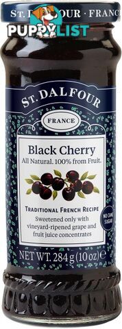 St Dalfour Black Cherry Fruit Spread 284g - St Dalfour - 084380957048