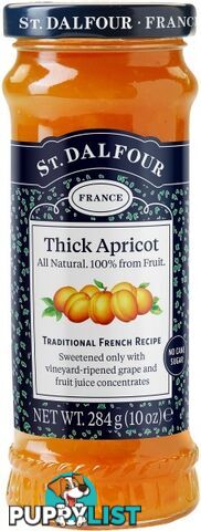 St Dalfour Thick Apricot Fruit Spread 284g - St Dalfour - 084380957543