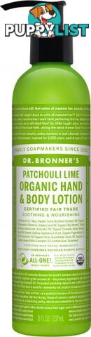 Dr Bronner's Lotion Patchouli Lime 237ml - Dr Bronner's - 018787930038