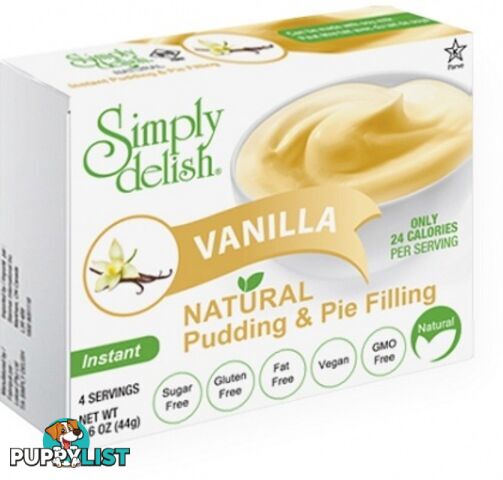 Simply Delish Vanilla Natural Pudding & Pie Filling  44g - Simply Delish - 751217950038