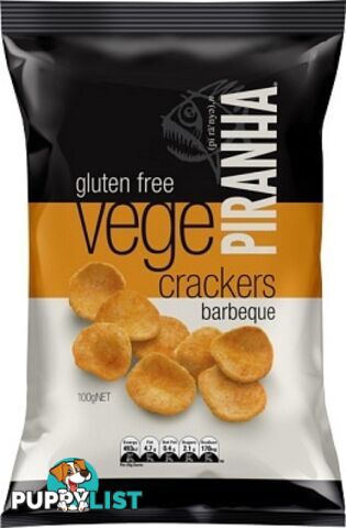 Piranha Vege Crackers BBQ  100g - Piranha - 9311796581019