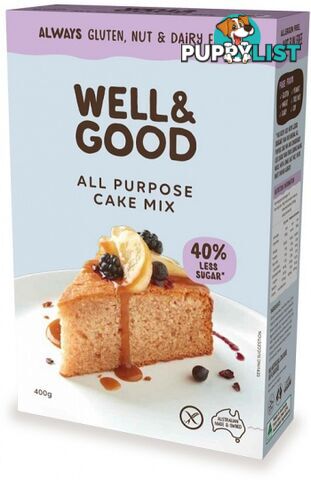 Well & Good All Purpose Cake Mix 400g - Well & Good - 9337096100255