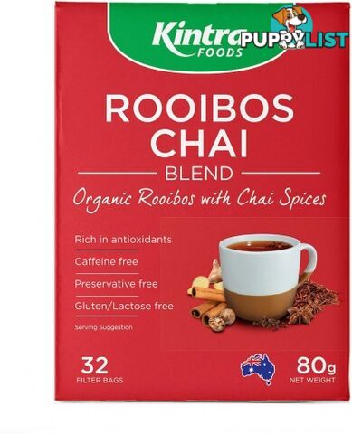 Kintra Foods Organic Rooibos Chai 32 Teabags - Kintra Foods - 9341709000498