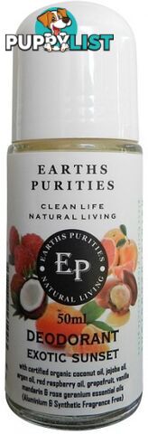 Earths Purities Ladies Natural Exotic Sunset Liquid Roll On Deodorant 50ml - Earths Purities - 0797776161003