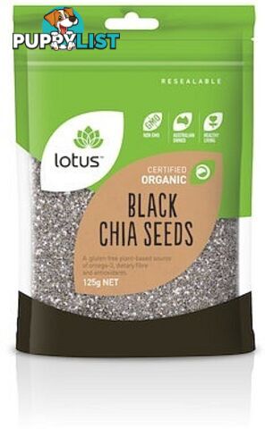 Lotus Chia Seeds Black Organic 125g - Lotus - 9317127007517