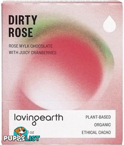 Loving Earth Dirty Rose Rose Mylk Chocolate 11x45g - Loving Earth - 9339709006169