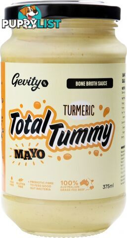 Gevity RX Bone Broth Sauce Total Tummy Turmeric Mayonnaise 375ml - Gevity Rx - 735850095837