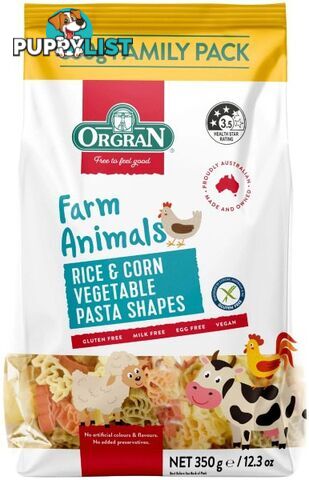 Orgran Farm Animal Shapes Pasta   350g - Orgran - 720516026195