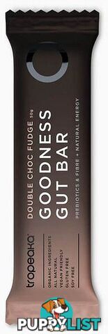 Tropeaka Goodness Gut Bars Double Choc Fudge  12x50g - Tropeaka - 9350728001171