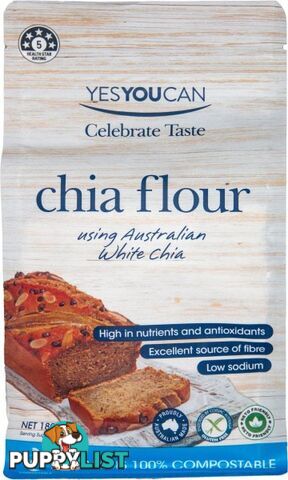 YesYouCan Chia Flour  180g - YesYouCan - 9328987006077