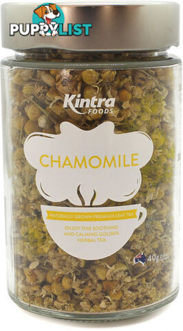 Kintra Foods Loose Leaf Chamomile Tea Glass Jar 40g - Kintra Foods - 9341709000832