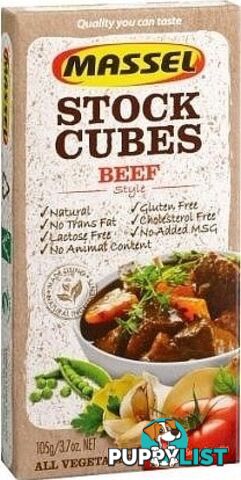 Massel Stock Beef Style Cube 105g - Massel - 810206001004