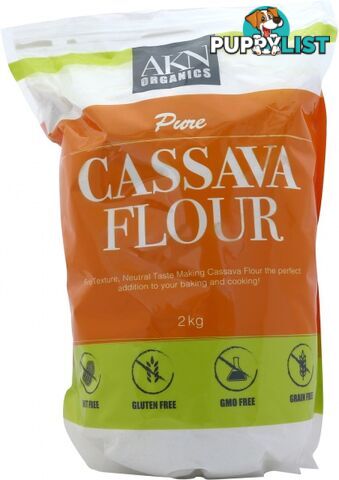 AKN Organics Pure Cassava Flour 2kg - AKN Organics - 797776915057