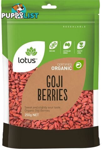 Lotus Organic Goji Berries 250g - Lotus - 9317127003625