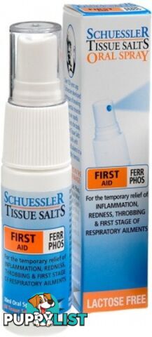 Schuessler Tissue Salts Oral Spray Ferr Phos - First Aid 30ml - Martin & Pleasance - 9324294000944