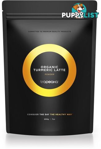 Tropeaka Organic TURMERIC LATTE Powder  200g Pouch - Tropeaka - 9350728000938