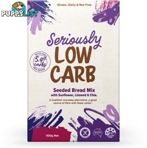 Seriously Low Carb Seeded Bread Mix  300g - Well & Good - 9337096101146