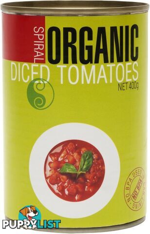 Spiral Organic Diced Tomato  400g - Spiral Foods - 9312336770047