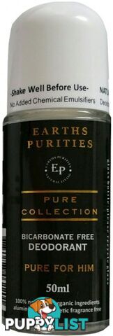 Earths Purities Pure Collection Natural Deodorant Roll On 50g - Earths Purities - 0784927462201