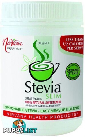 Nirvana Organics Stevia Slim Spoonable Powder 500gm - Nirvana Organics - 9338196000605