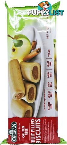 Orgran Apple & Cinnamon Fruit Filled Biscuits 175g - Orgran - 720516024016