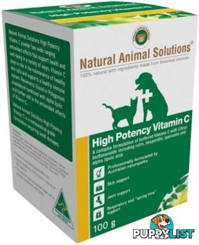 Natural Animal Solutions High Potency Vitamin C 100g - Natural Animal Solutions - 9341976000009